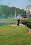Piet Meijdam Rotterdam 4-9- 2004 gewichtwerpen 13.14m